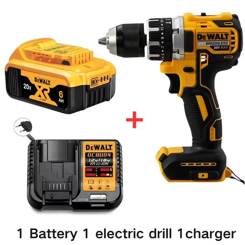 2025 Dewalt 2000RPM Cordless Electric Drill Brushless Driver Adjustable Speed ​​Impact Hand Drill Rechargeable Power Tools DCD796