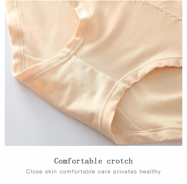 Women's High Waist Loose Fit Breathable Milk Lace Underwear
