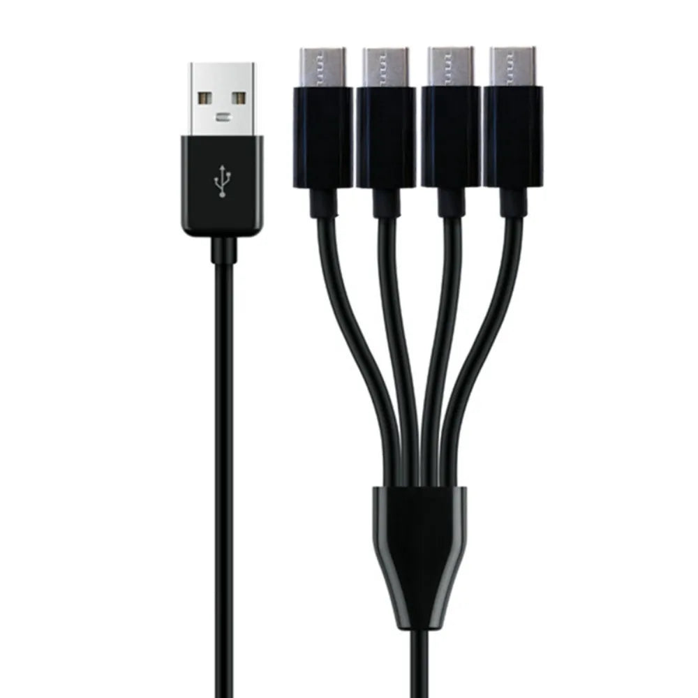 Cáp Sạc Đa Năng 4in1 Type-C Ra 4 Đầu USB Tiện Dụng - Daisan Mart