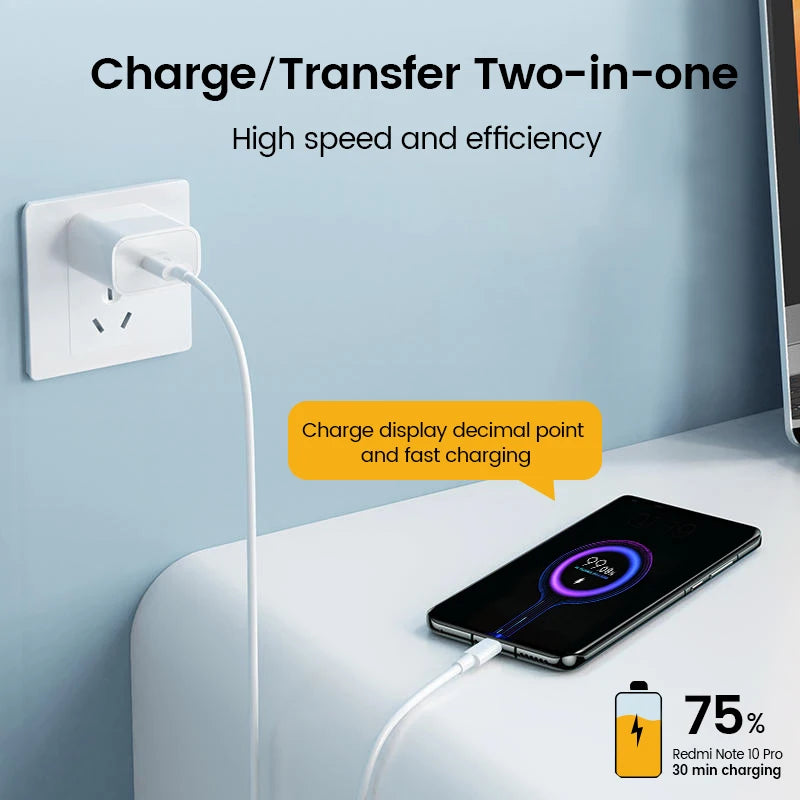 Xiaomi 67W Type-C Fast Charging Cable For Mi, Redmi, POCO