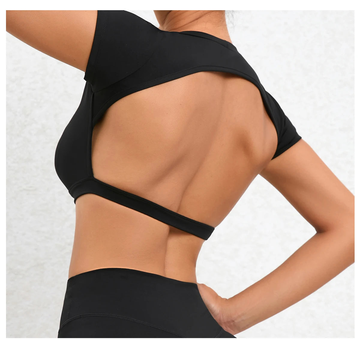 Women's Backless Sports Top Yoga Gym Fitness