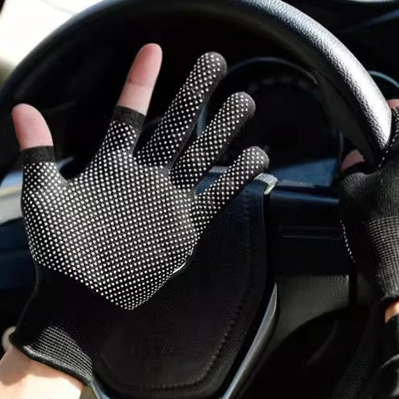 5/10雙裝 騎乘手套 防滑觸控半指手套 尼龍夏季戶外健身透氣摩托車手套