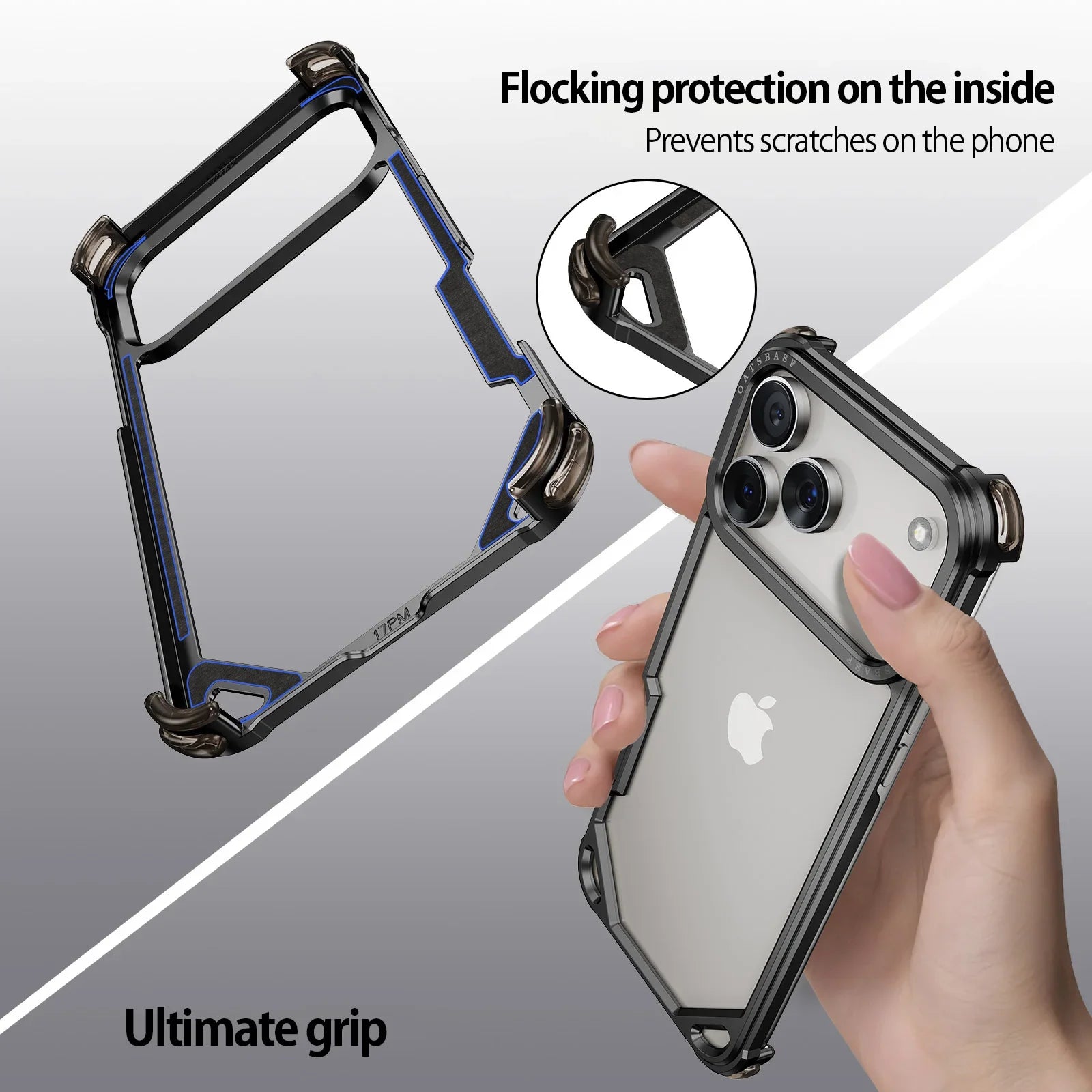 Aluminum alloy Metal Phone Case For iPhone 17 16 Pro Max 17Air Minimalist Support Wireless Charging Ultra-thin Protecitve Case - Daisan Mart