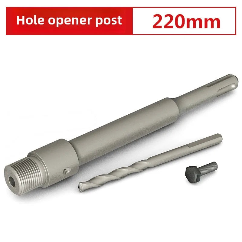 Wall hole opener drill bit impact drill set for drilling brick walls, air conditioning, concrete, and expanding water pipes.