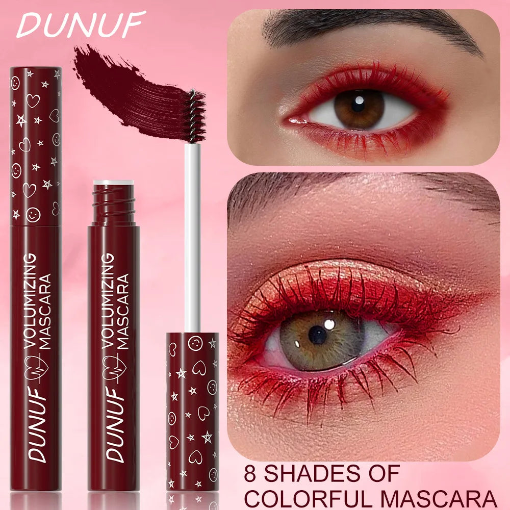 Long, Curled, Waterproof Lashes - Red Mascara for All Skin Types