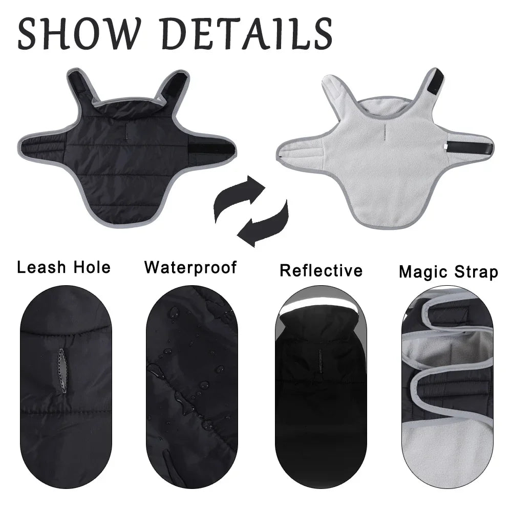 Waterproof Reflective Outdoor Jacket for Dogs 