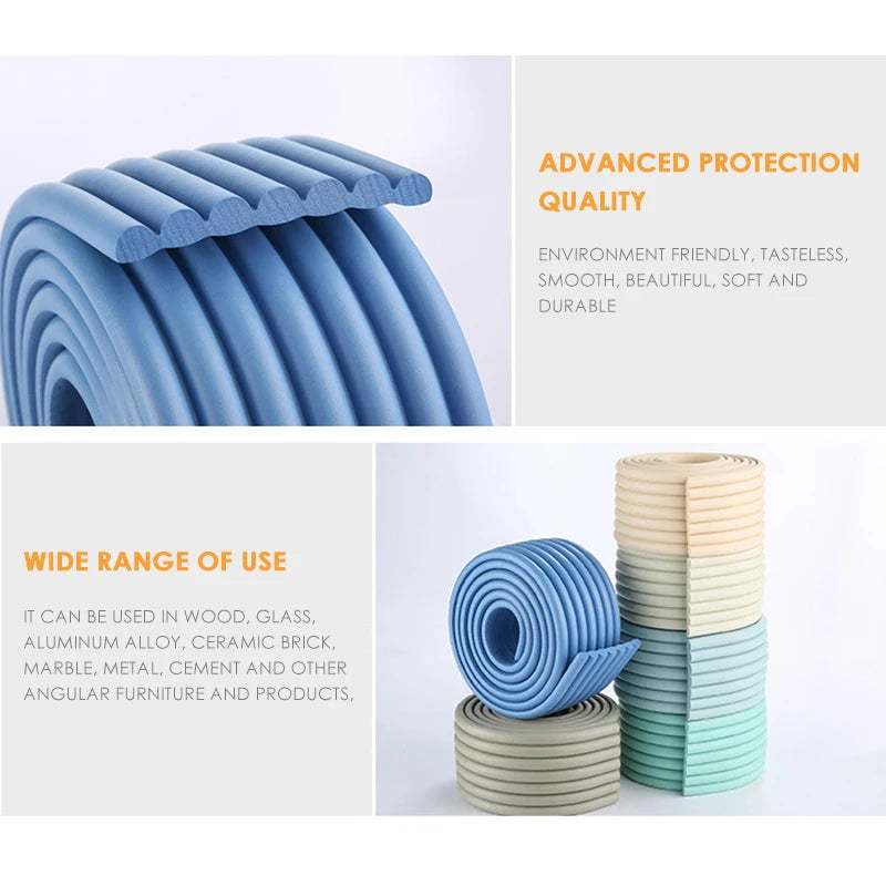 2M Baby Safety Protection Strip Table Desk Edge Guard Strip Corner Protector Furniture Corners Children Safety Foam Protection