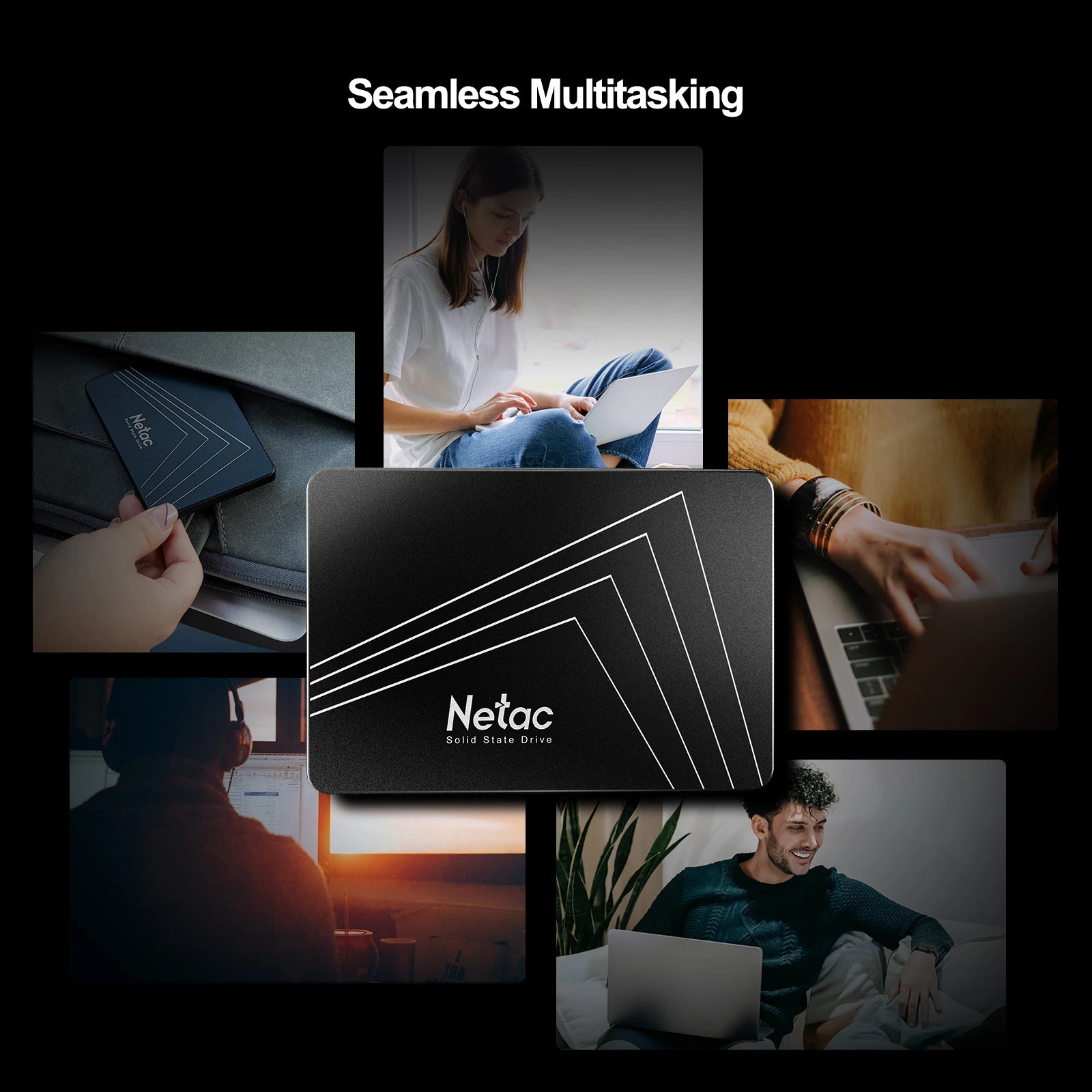 Netac SSD SATA3 - Multi-Capacity 128GB-2TB Laptop Hard Drive