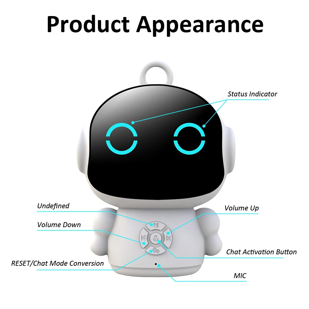 Tuya Smart AI Robot WiFi Early Education Toys for Children Speech Recognition & Voice Interactive Educational Learning Machine - Daisan Mart