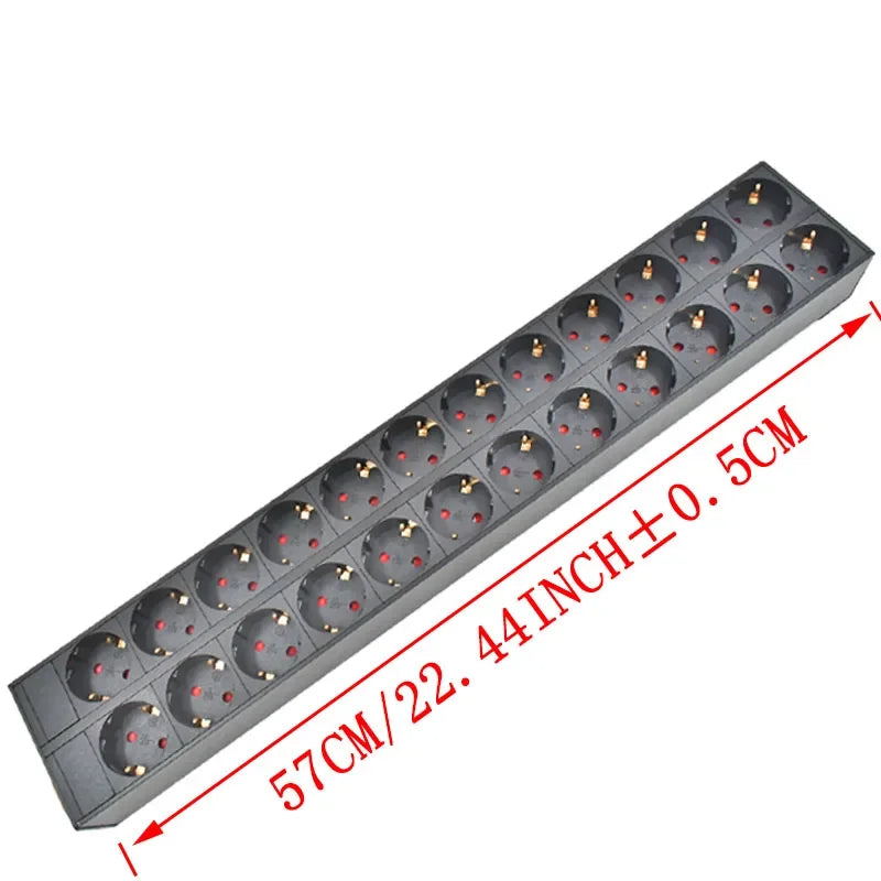 Ổ Cắm PDU Nhôm Tủ Điện 2-10 Ổ Chuẩn Đức Có Công Tắc - Daisan Mart