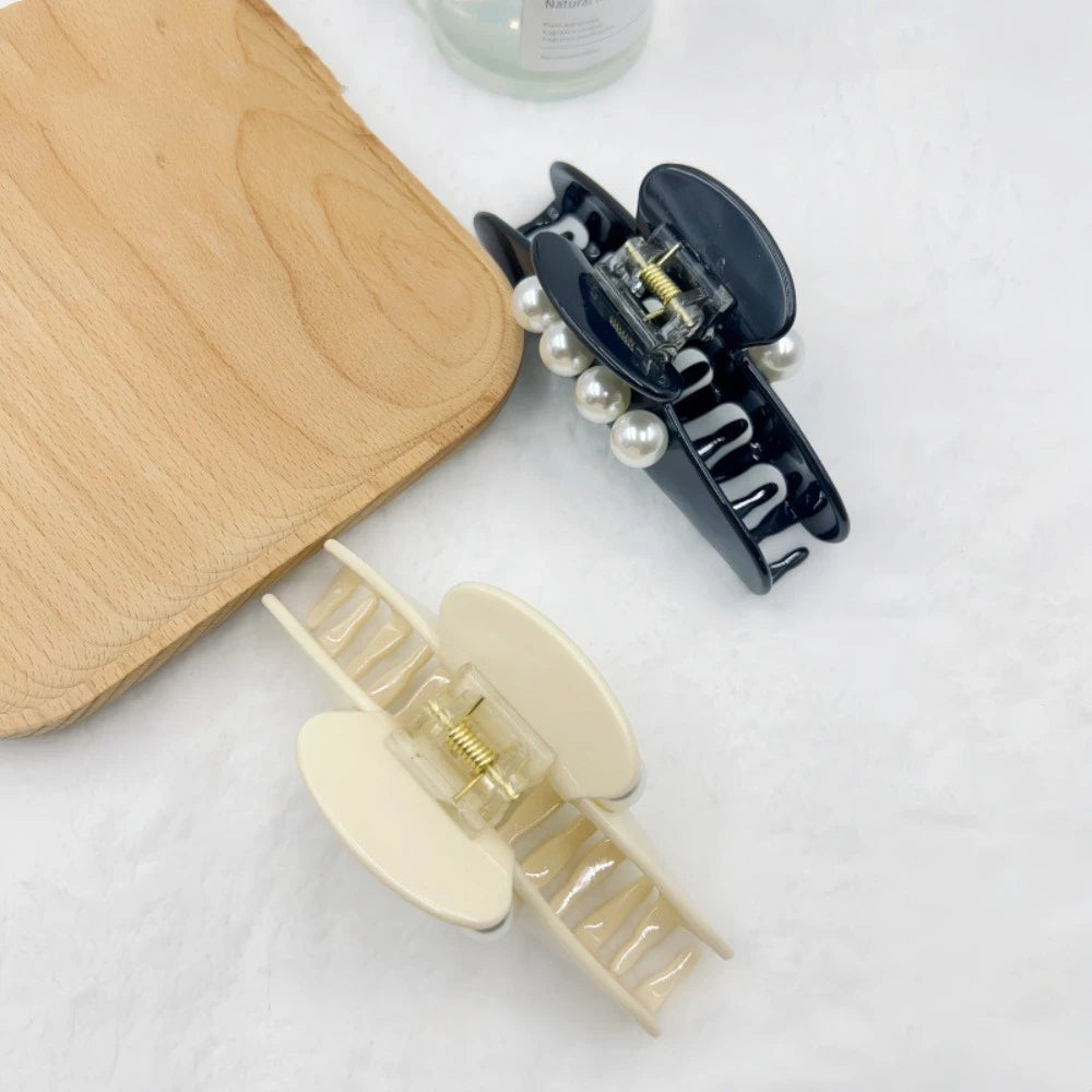 Kẹp Tóc Ngọc Trai Pháp Vintage Thanh Lịch Hàn Quốc