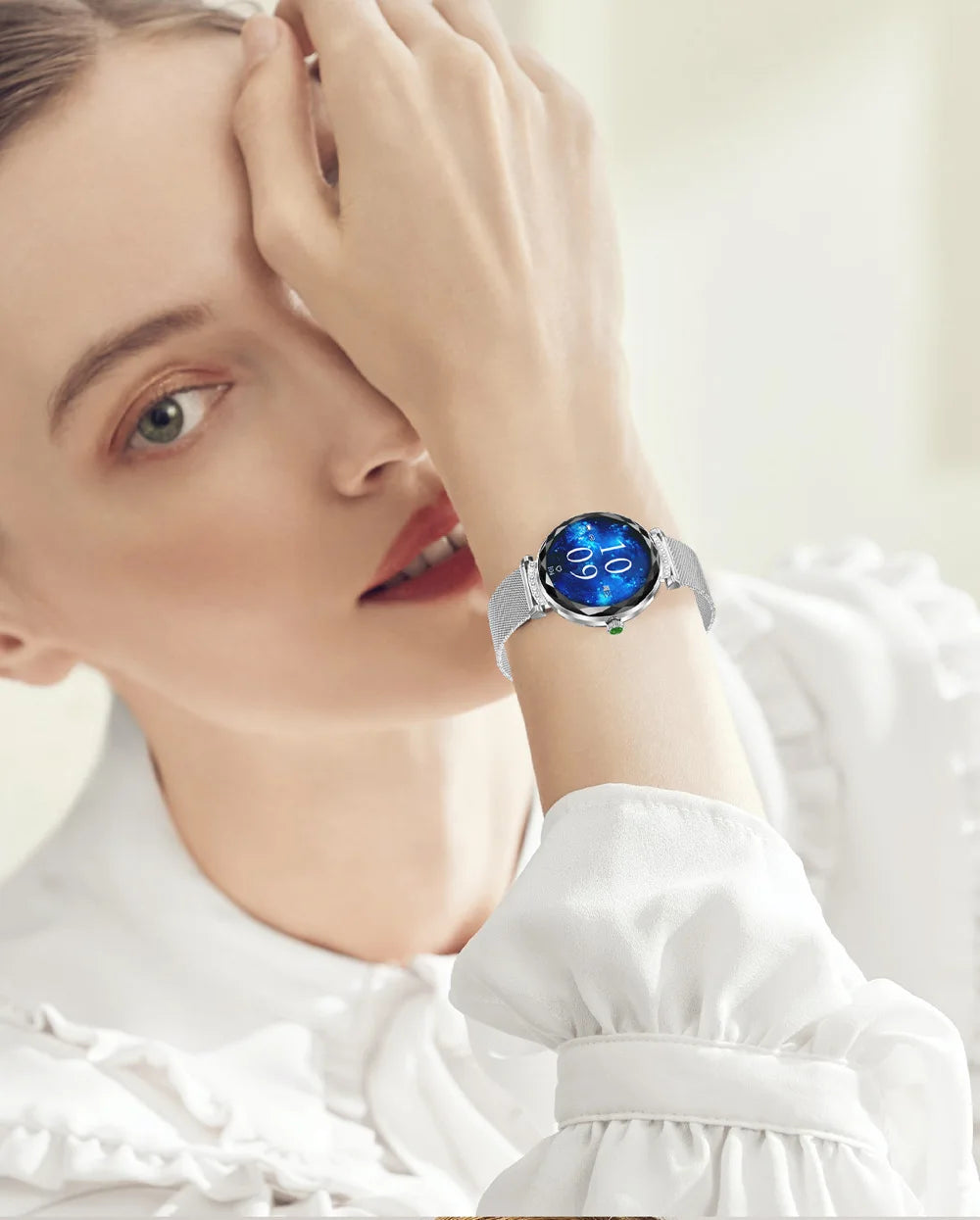 Đồng hồ thông minh nữ AMOLED 1.19 chống nước IP68