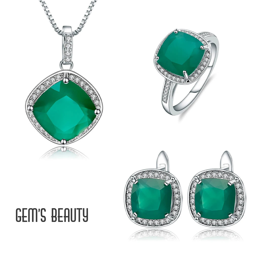 Emerald Jewelry Set - Luxurious and Sophisticated