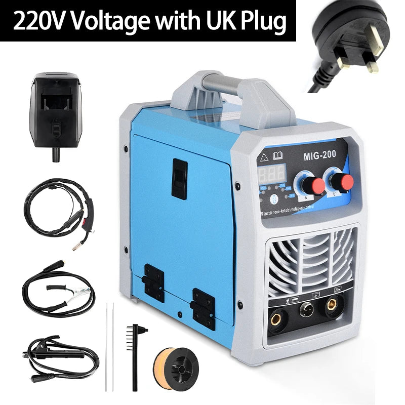 3-in-1 ARC/MIG/TIG Welding Machine Portable Digital MIG Welder IGBT MMA Gas No Gas Soldering Welding Iron Steel Stainless Steel - Daisan Mart