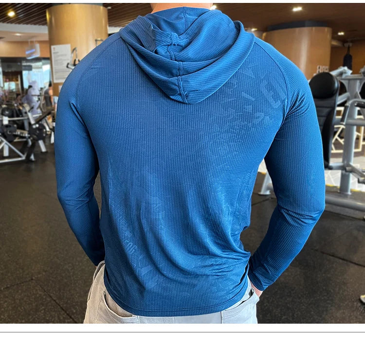 Men's Quick Dry Long Sleeve Sports T-Shirt