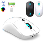 Rechargeable 2.4G USB Wireless Mouse Adjustable 3600dpi 7 Colors RGB Comfortable Mice for Home Office Laptop Computer Gamer