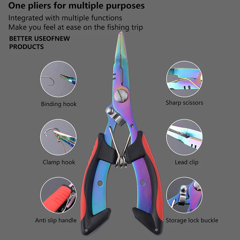 Kìm Cắt Câu Cá Đa Năng Chống Trượt Thép Không Gỉ