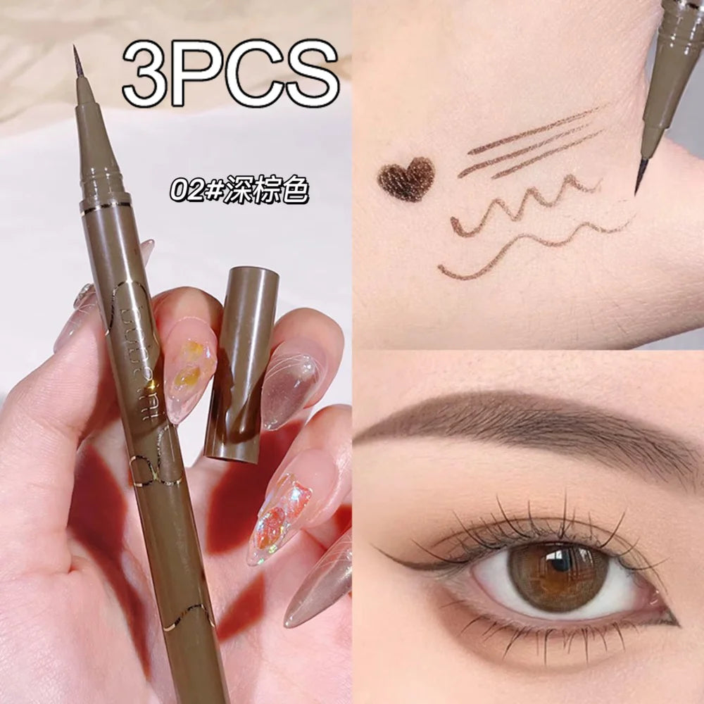 Slim Brown Eyeliner Waterproof Long Lasting Smudge-proof