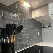 10-Sheets Subway Tile Kitchen Backsplash Wall Sticker Wallpaper Tile Home Decor Wall Stickers Peel and Stick Wall Tile