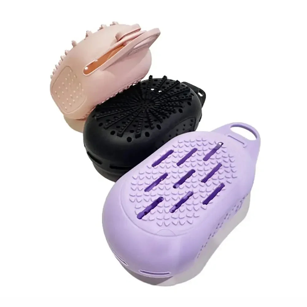 Dual-Sided Silicone Bar Soap Scrubber Exfoliating Soap Holder Pouch With Gentle Deep-Clean Quick-Dry Soap Saver For Shower
