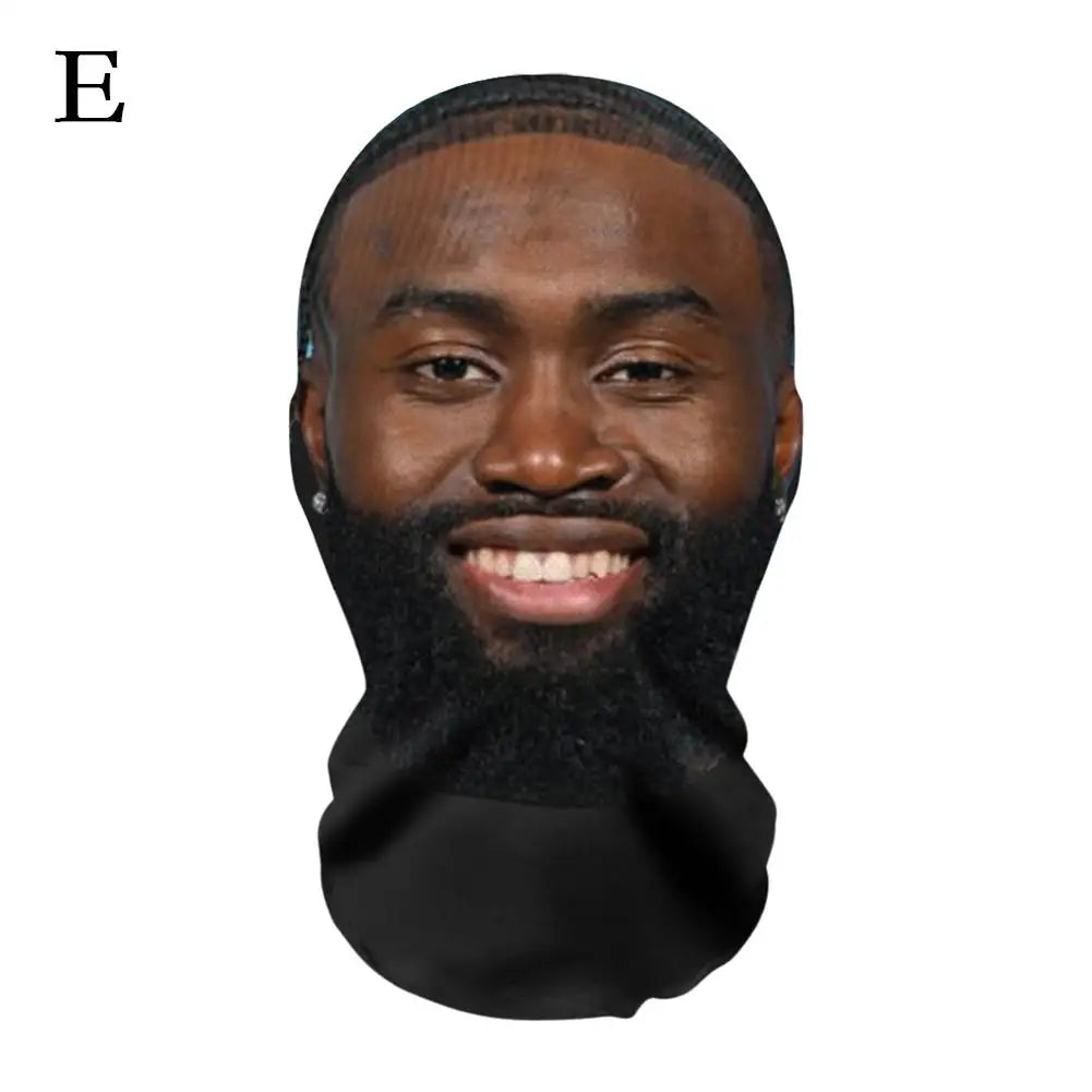 New 3D Printed Mask Full Face Mask Simulation Character Celebrity Face Funny Headgear for Fans Cosplay Role Play Face Mask - Daisan Mart