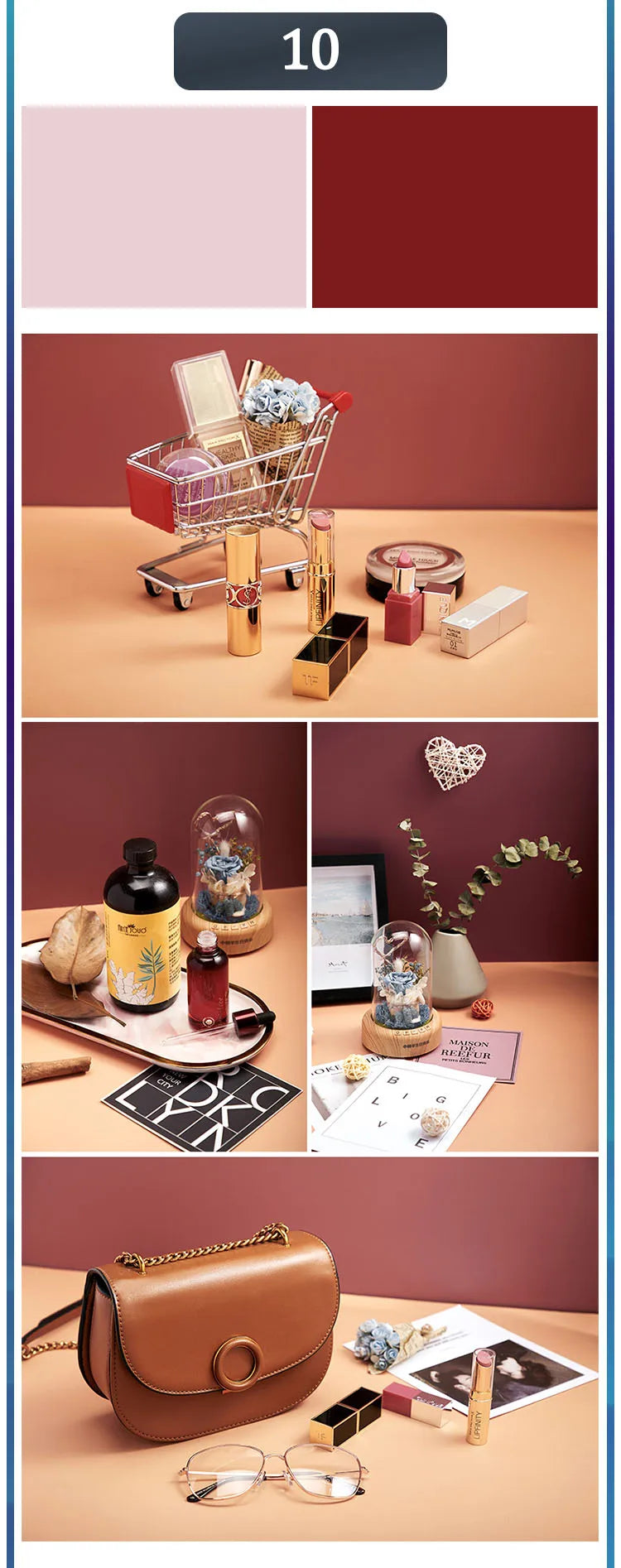 Photography Backdrops Wallpaper 57*87cm 2sides Solid Color Photo Background Props for Photo Studio Newborn Product Photographic