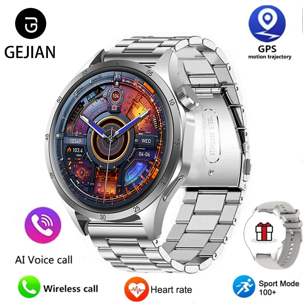 Đồng Hồ Thông Minh Nam 2025 - GPS AMOLED Chống Nước