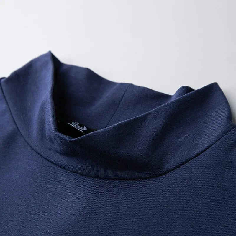 Men's Short Turtleneck Sweater, Bodycon, Youthful Fashion