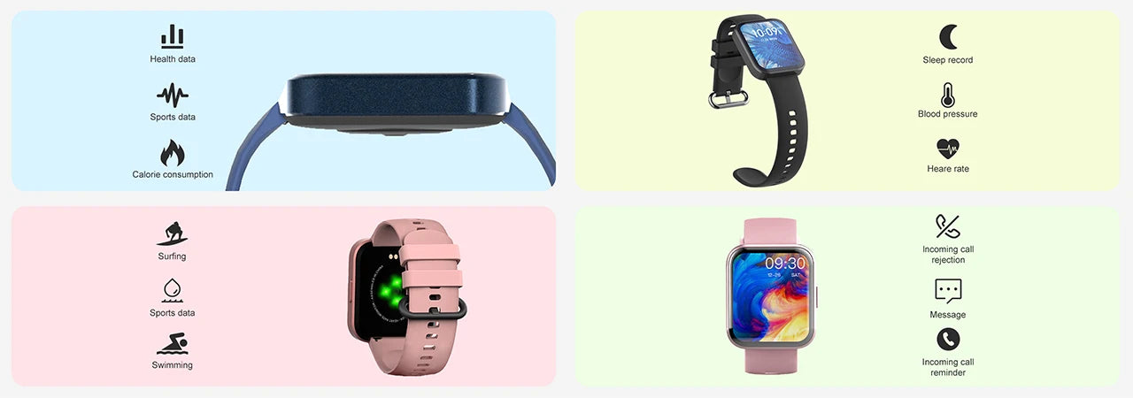 Đồng Hồ Thông Minh Thể Thao Chống Nước IP68 2 Trong 1