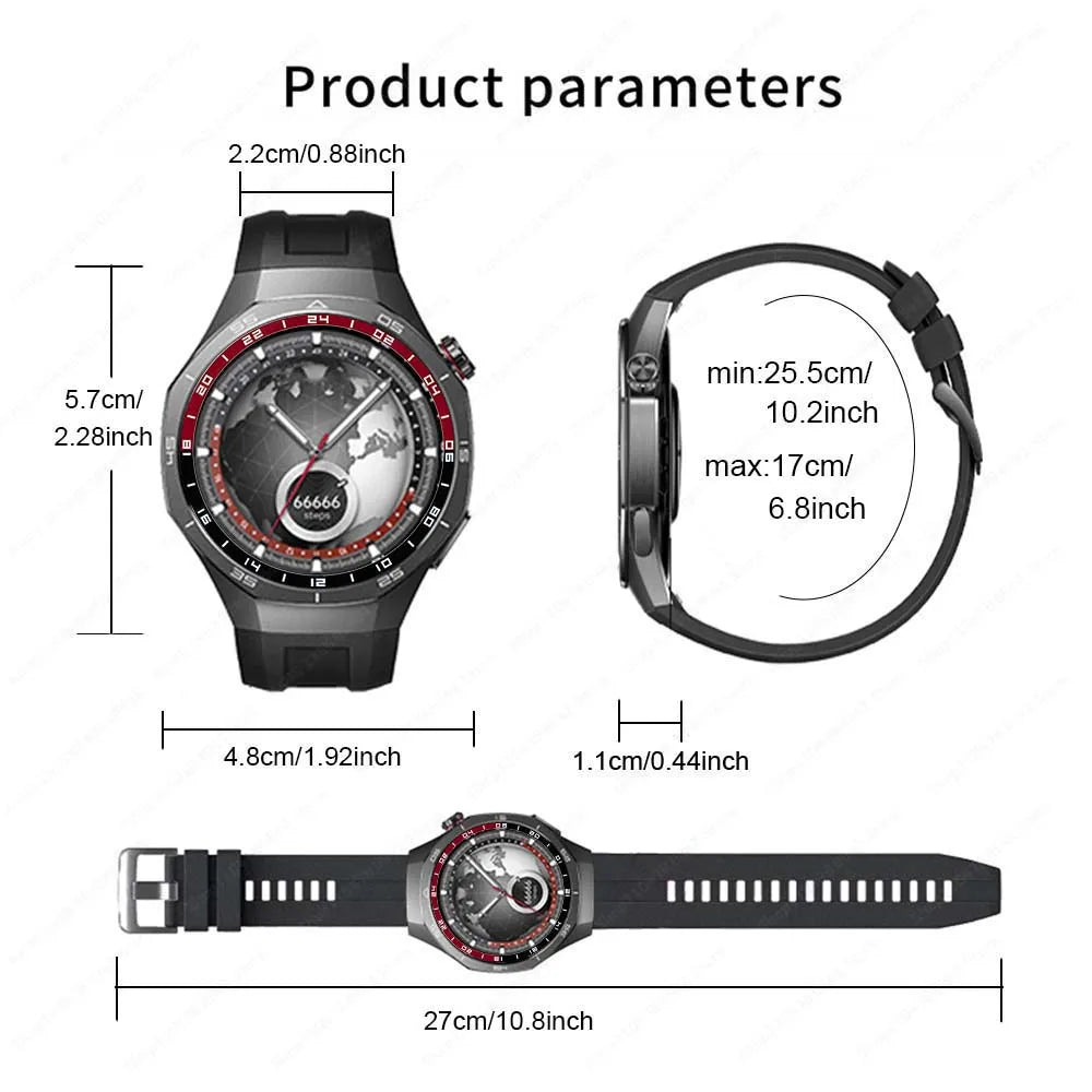 Đồng Hồ Thông Minh 2025 AMOLED GPS Chống Nước Nam