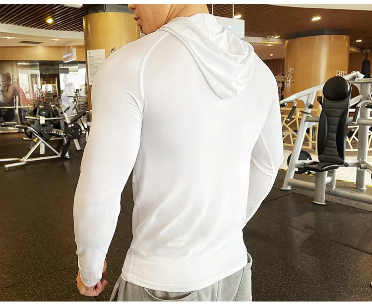 Men's Quick Dry Long Sleeve Sports T-Shirt