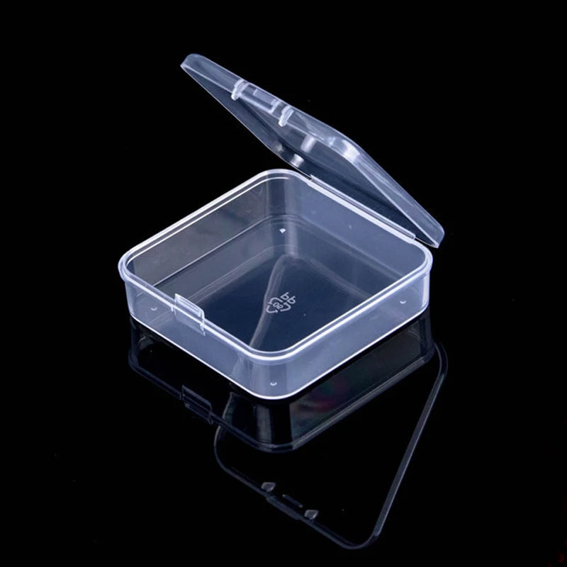 Mini Rectangular Dustproof Plastic Jewelry Box