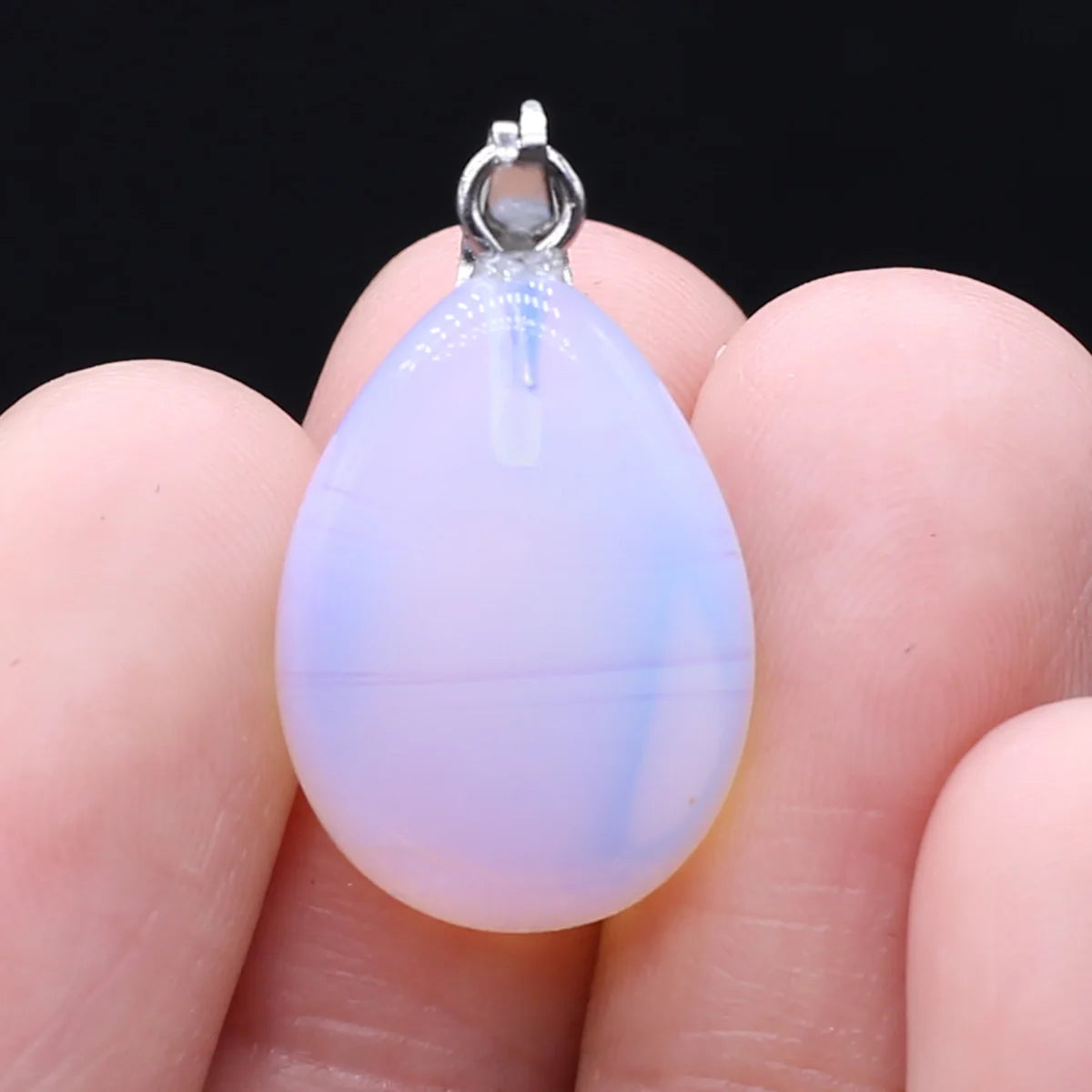 Unique Oval Natural Agate Pendant