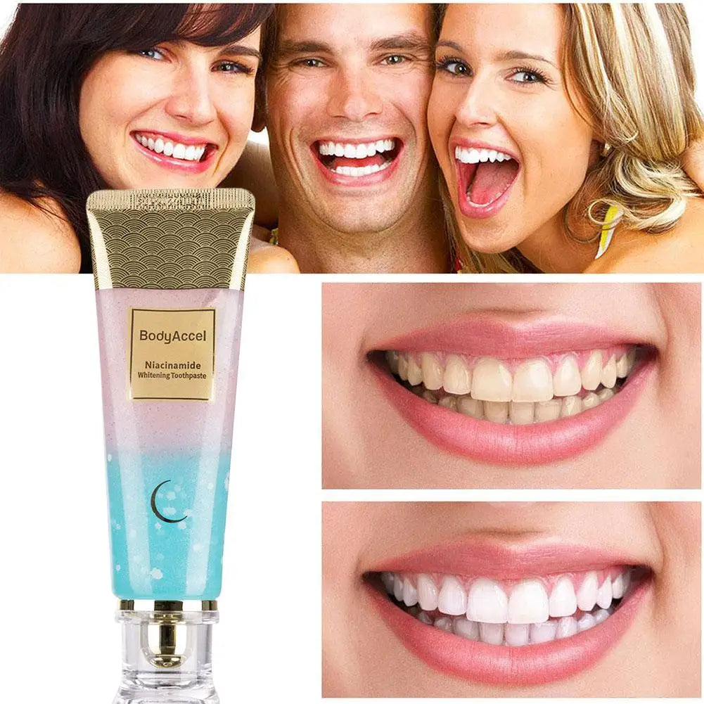 Niacinamide Whitening Toothpaste Fresh Breath Intensive Toothpaste Protect Enamel Periodontitis Stain Removal Tooth Prevent - Daisan Mart