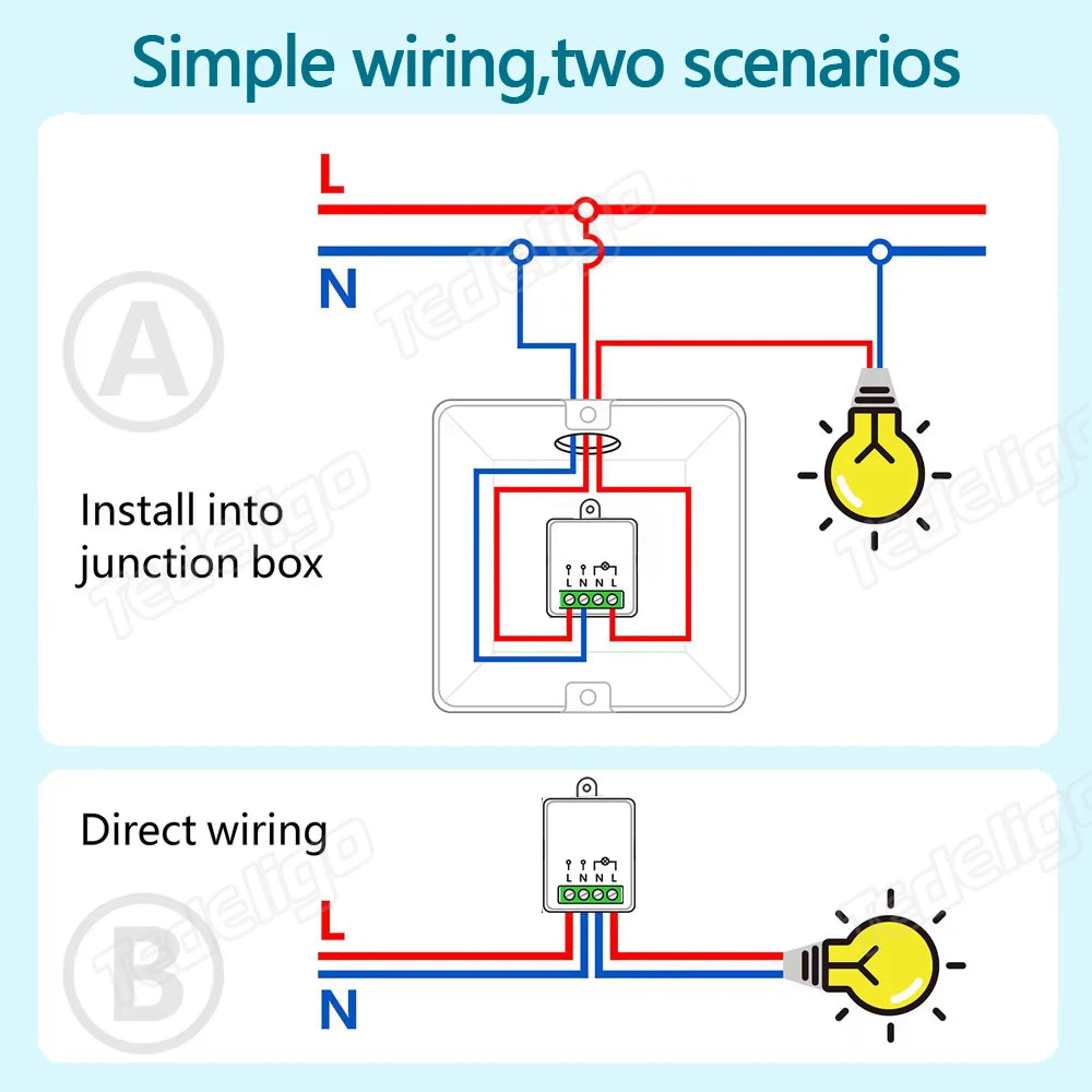 Mini 433MHz RF Remote Control Switch for LED Lights