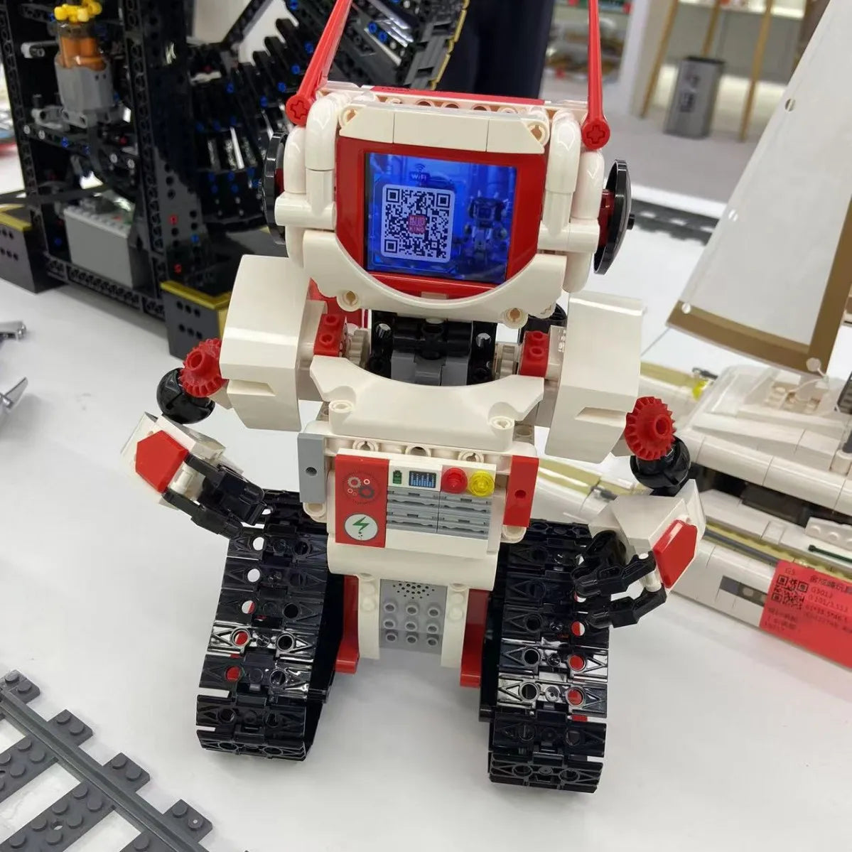 AI intelligent robot building block assembly model toy dialogue interactive voice boy gift RC robot - Daisan Mart