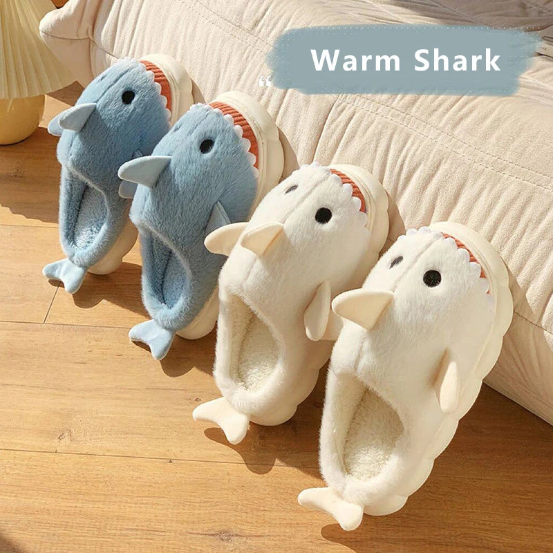 Super Cute Cotton Shark Slippers for Women &amp; Kids