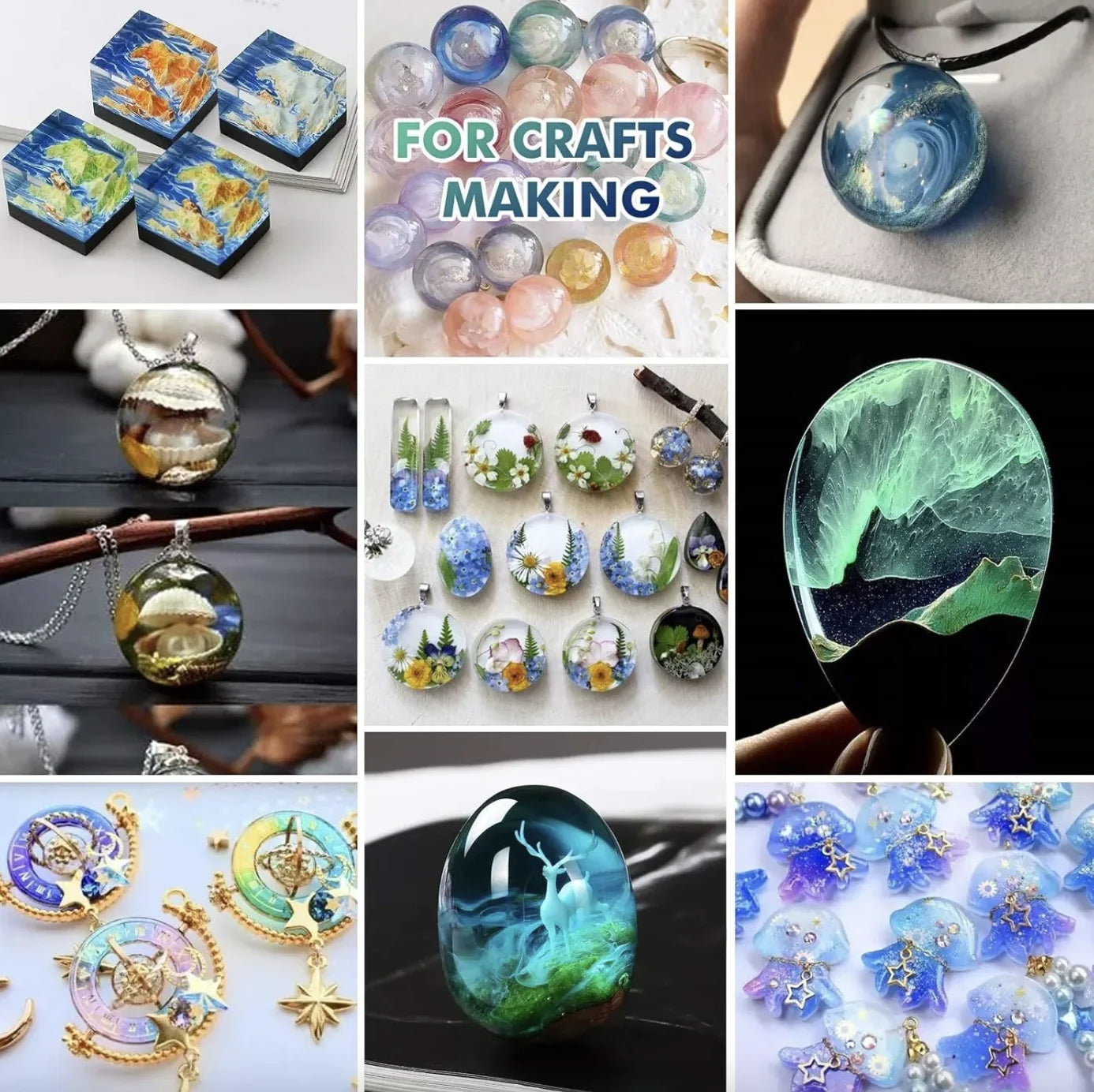 Nhựa resin UV trong suốt 300g cao cấp làm trang sức