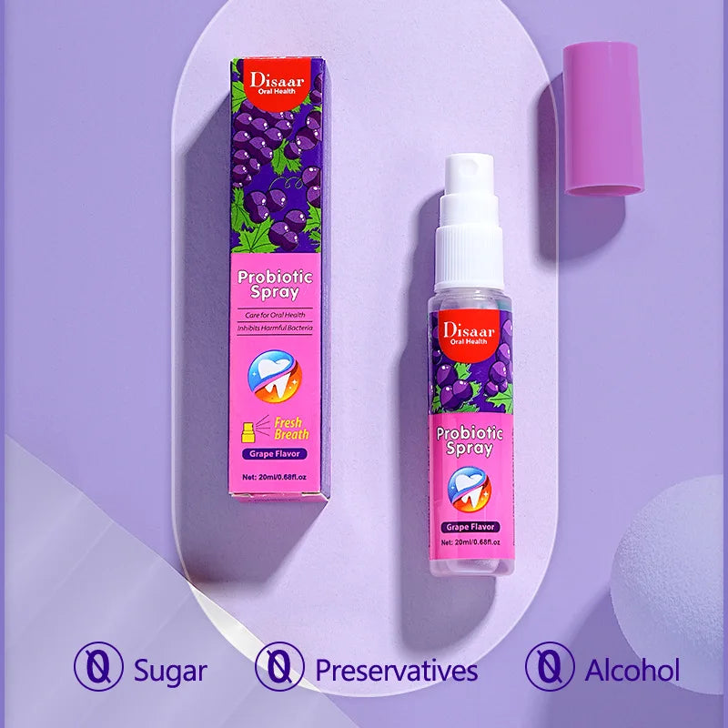 Grape Breath Spray 20ml - Deodorizing, Convenient