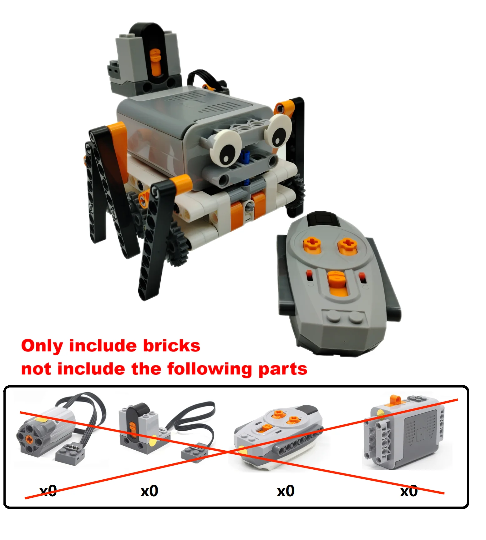 Technical Electric MOC Building Blocks 6-Leg Walking Robot RC Omnidirectional Robot Model DIY  bricks blocks Toy for kids - Daisan Mart