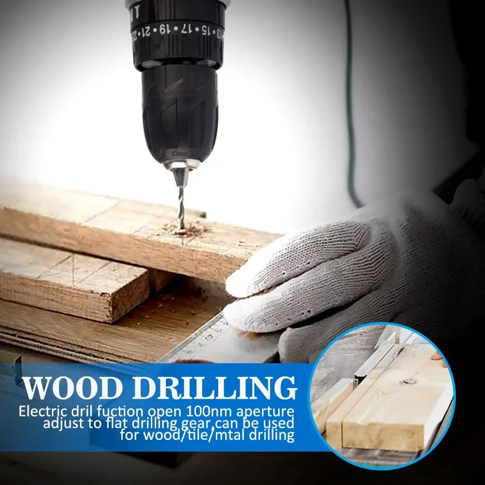 Máy Khoan Pin 21V Đa Năng 2 Tốc Độ Sạc Điện DIY - Daisan Mart
