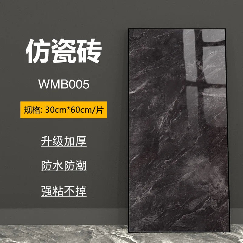 bathroom living room bedroom waterproof marbre self adhesive Imitation tegel wall stickers kitchen cabinets oil proof sticker