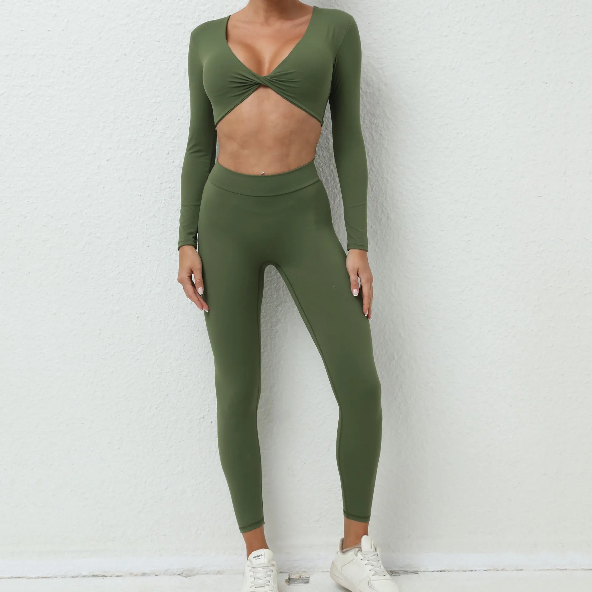 Set Áo Tay Dài & Quần Tập Gym Nữ - Thể Thao & Yoga - Daisan Mart