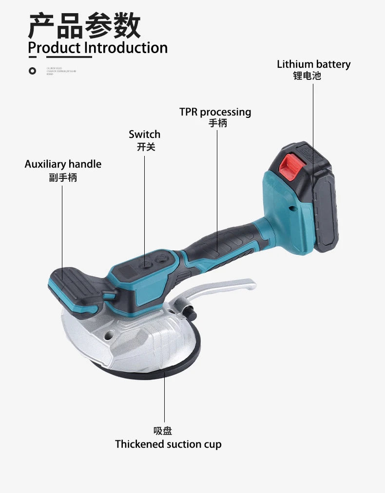 8 Speed Tile Vibration Leveling Machine Cordless Tile Installation Tool for Floor Tile Wall for Makita 18V Battery pin