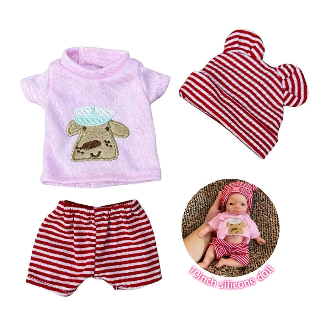 10 Inch Doll Clothes Set - 6 Handmade Styles