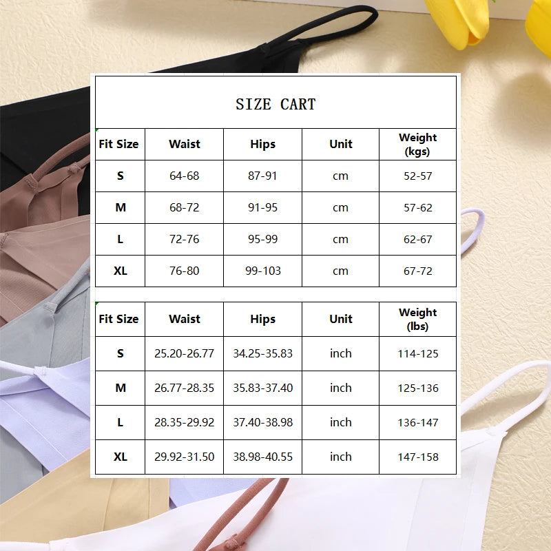 Set of 3 Ice Silk Ultra-Thin Seamless Women's Panties