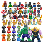 Set of 42 DIY Assembled Marvel Superhero Models