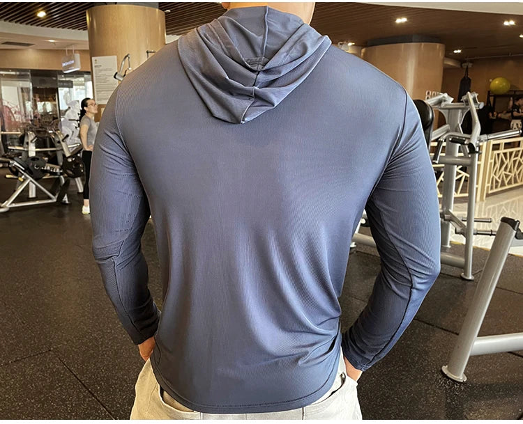 Men's Quick Dry Long Sleeve Sports T-Shirt