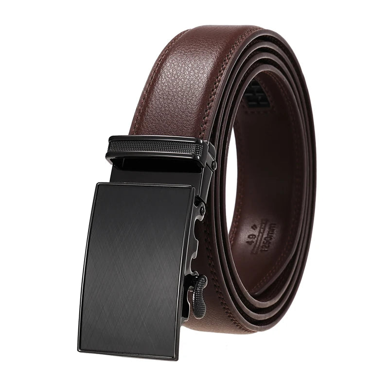 VATLTY Men's Cowhide Belt with Automatic Buckle 30mm High Quality