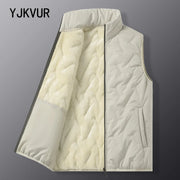 Men's Autumn Winter Outdoor Windbreaker Vest Fur Lining 2025